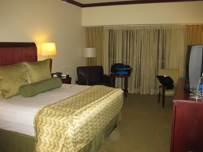 Our room at the Hyatt Regency Orlando Airport Hotel