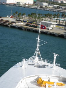 Sailing away from Port Canaveral