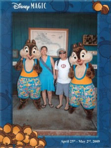 Chip and Dale at Castaway Cay Post Office