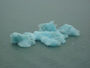 Glacier icebergs