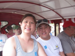 Inside the safari taxi bus