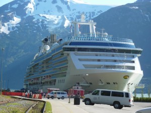 Island Princess in Skagway