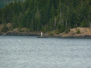 Sailing past Vancouver Island