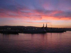 Sunrise over Civitavecchia