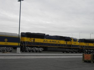 Train from Anchorage to Denali
