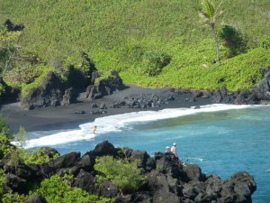 Waianapanapa Black Sand Beach