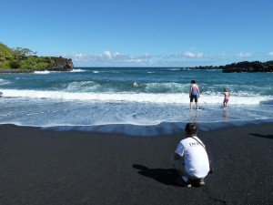 Waianapanapa Black Sand Beach