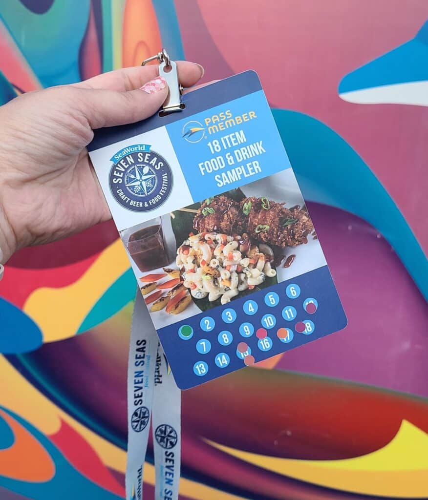 Annual Passholder 18 Sampler Lanyard - SeaWorld San Diego Seven Seas Food Festival